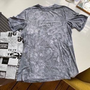 Always Agile Men’s Diamond Dye Shirt Top SS GRAY